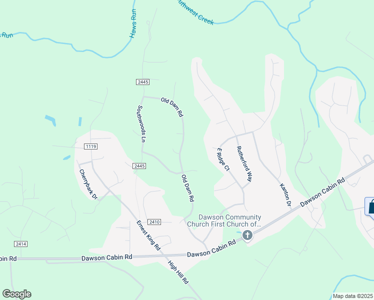 map of restaurants, bars, coffee shops, grocery stores, and more near 322 Old Dam Road in Jacksonville