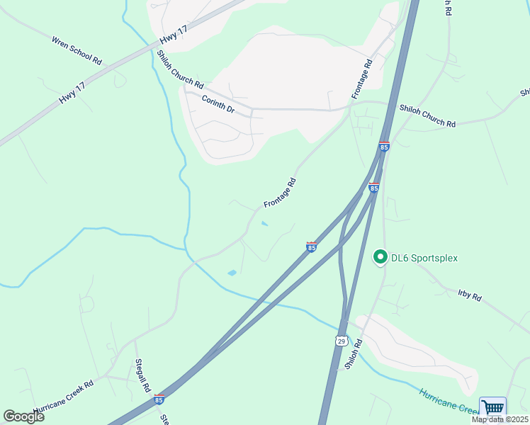map of restaurants, bars, coffee shops, grocery stores, and more near 319 Hurricane Creek Road in Piedmont