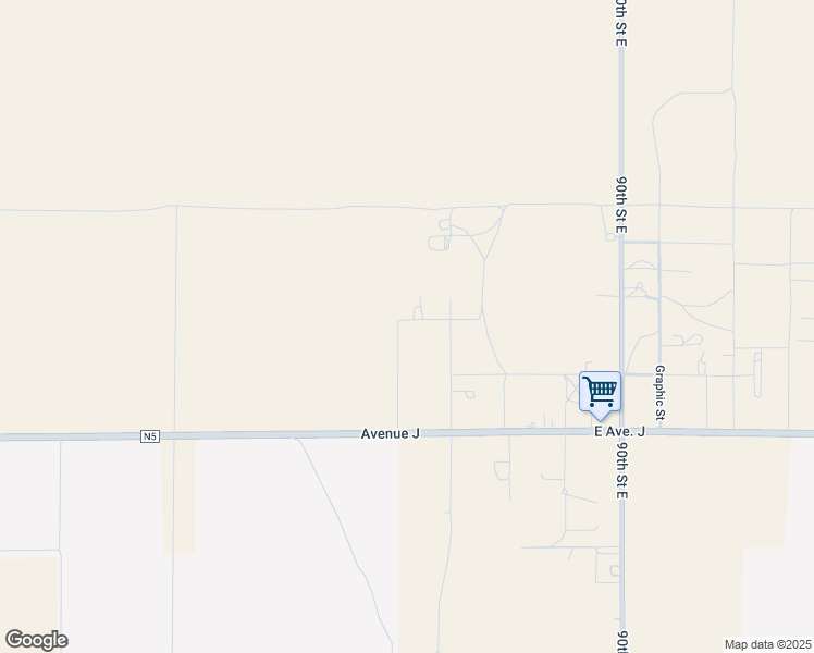 map of restaurants, bars, coffee shops, grocery stores, and more near 44560 85th Street East in Lancaster