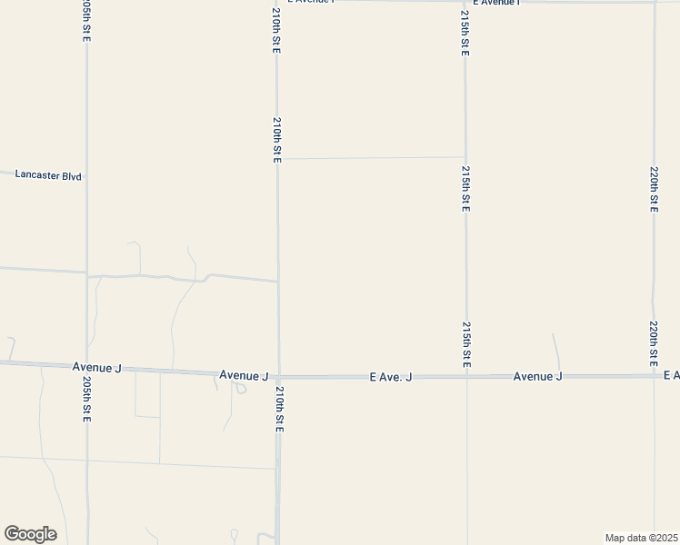 map of restaurants, bars, coffee shops, grocery stores, and more near 210th Street East in Los Angeles County