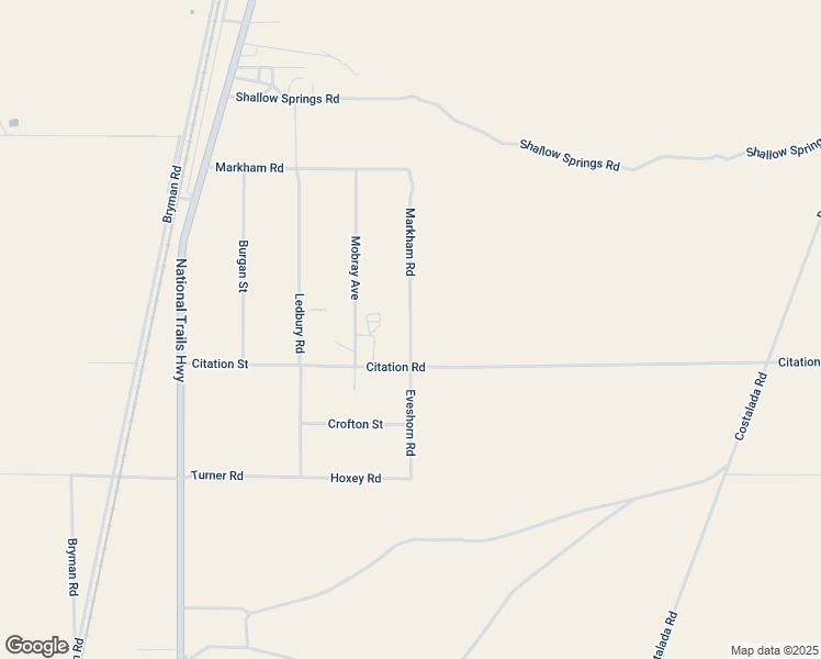 map of restaurants, bars, coffee shops, grocery stores, and more near Eveshorn Road in San Bernardino County