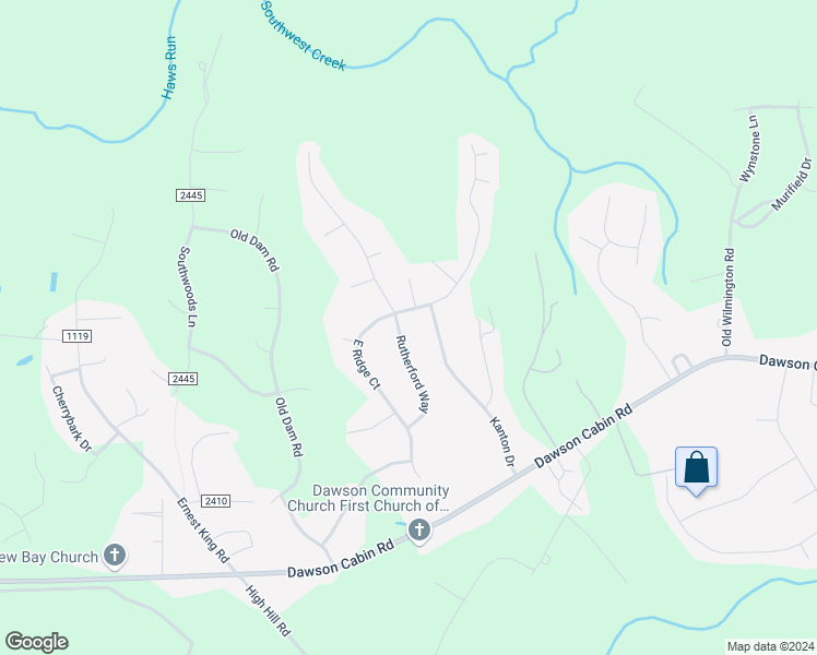map of restaurants, bars, coffee shops, grocery stores, and more near 220 Rutherford Way in Jacksonville