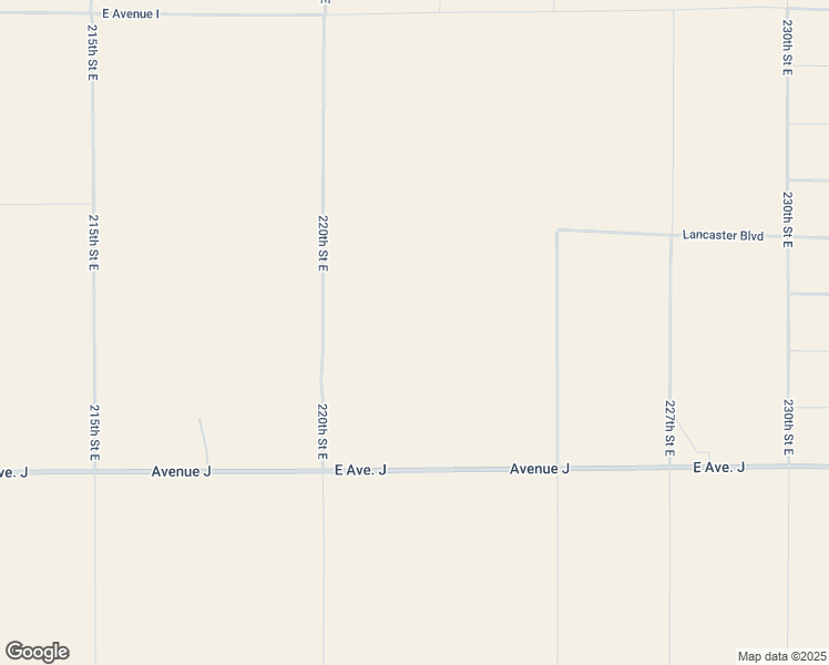 map of restaurants, bars, coffee shops, grocery stores, and more near 220th Street East in Los Angeles County