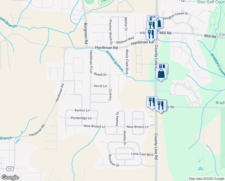 map of restaurants, bars, coffee shops, grocery stores, and more near 217 Coral Court in Madison