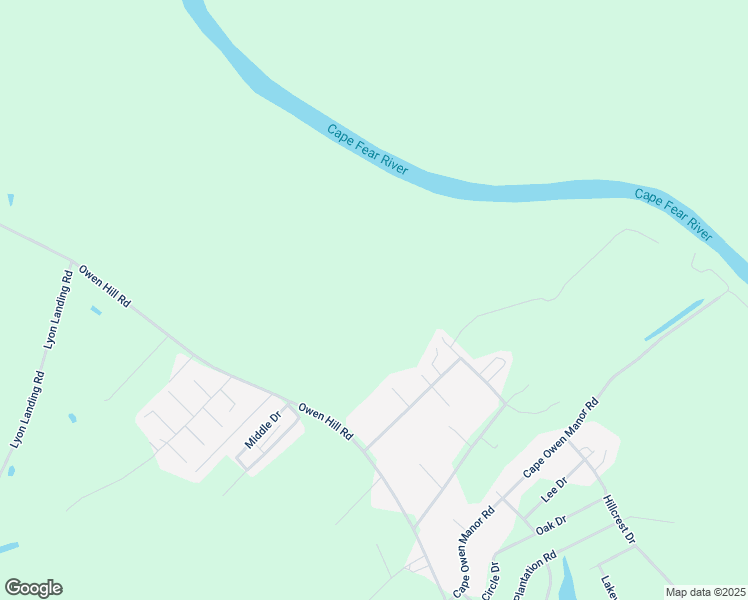 map of restaurants, bars, coffee shops, grocery stores, and more near Owen Hill Road in Bladen County