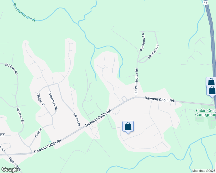 map of restaurants, bars, coffee shops, grocery stores, and more near 117 Sweet Water Drive in Jacksonville