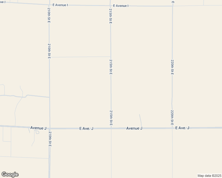 map of restaurants, bars, coffee shops, grocery stores, and more near 215th Street East in Lancaster