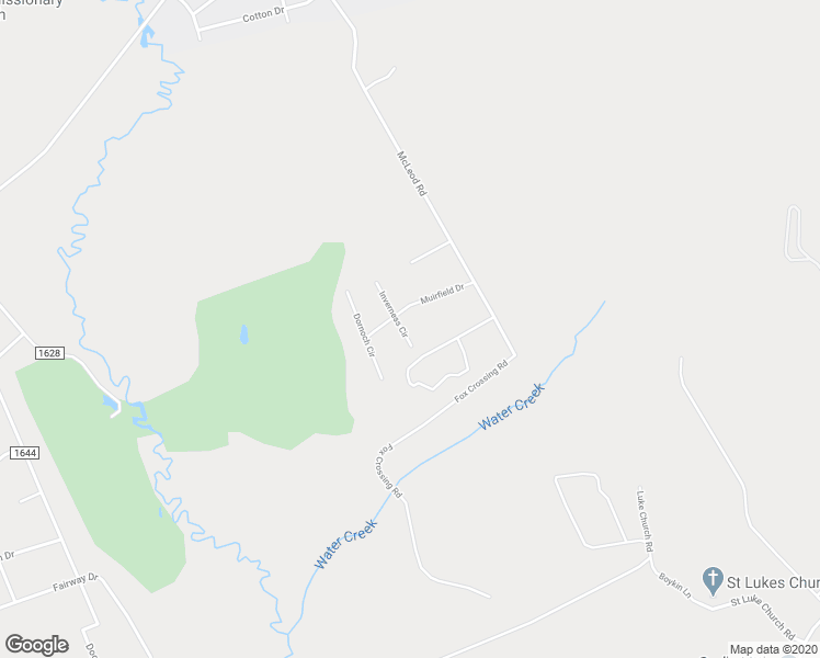 map of restaurants, bars, coffee shops, grocery stores, and more near 8061 Inverness Circle in Laurinburg