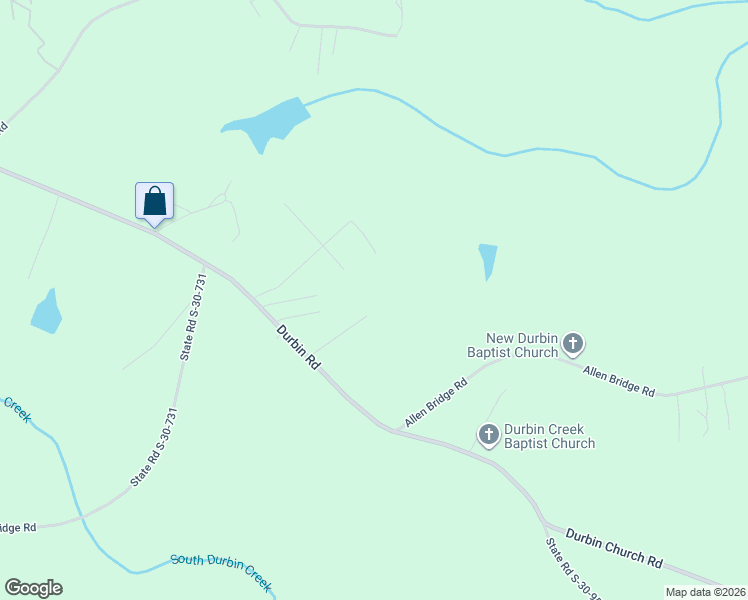 map of restaurants, bars, coffee shops, grocery stores, and more near 2393 Durbin Road in Fountain Inn