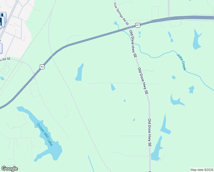 map of restaurants, bars, coffee shops, grocery stores, and more near 242 Gaz Road Southeast in Dalton