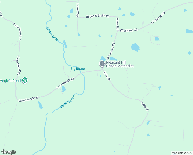map of restaurants, bars, coffee shops, grocery stores, and more near 3501 Lake Norrell Road in Alexander