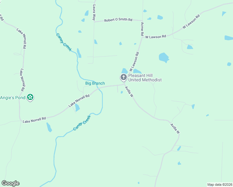 map of restaurants, bars, coffee shops, grocery stores, and more near 3501 Lake Norrell Road in Alexander