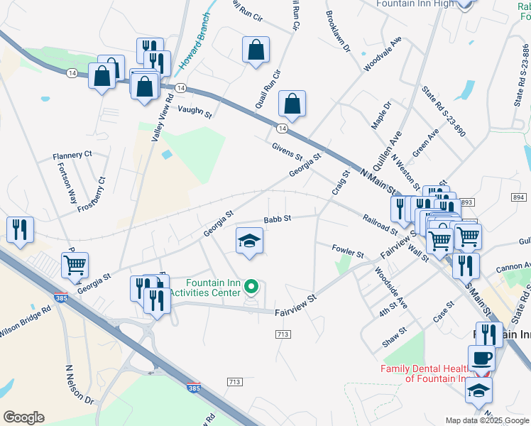 120 Babb Street, Fountain Inn SC Walk Score