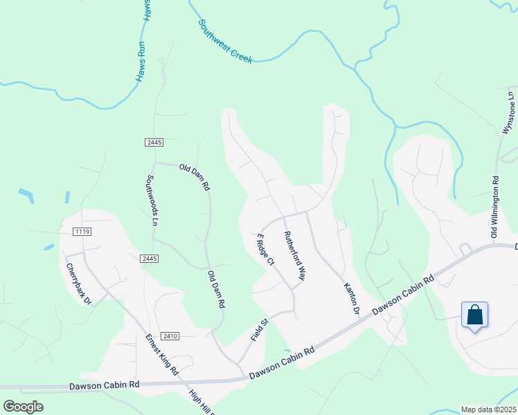 map of restaurants, bars, coffee shops, grocery stores, and more near 225 Rutherford Way in Jacksonville