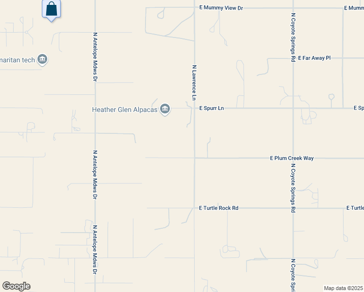map of restaurants, bars, coffee shops, grocery stores, and more near 8260 East Plum Creek Way in Prescott Valley