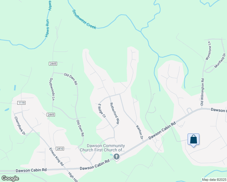 map of restaurants, bars, coffee shops, grocery stores, and more near 213 Eastridge Court in Jacksonville