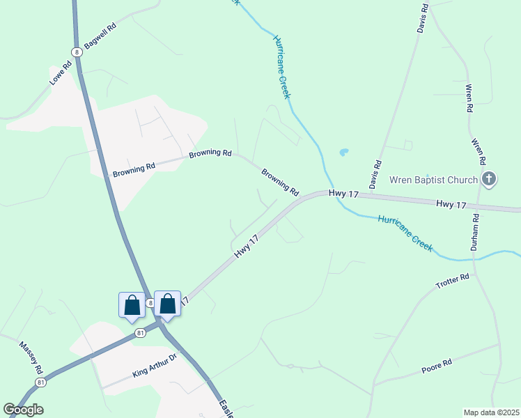 map of restaurants, bars, coffee shops, grocery stores, and more near 101 Muscadine Lane in Piedmont