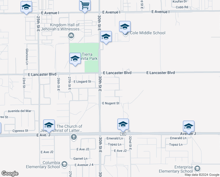 map of restaurants, bars, coffee shops, grocery stores, and more near 3039 East Newgrove Street in Lancaster