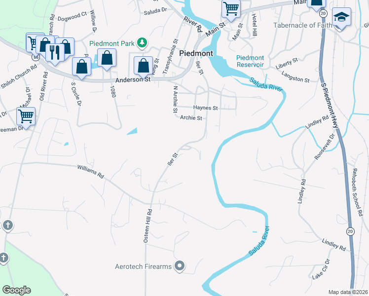 map of restaurants, bars, coffee shops, grocery stores, and more near 707 Iler Street in Piedmont