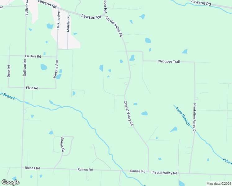 map of restaurants, bars, coffee shops, grocery stores, and more near 17809 Crystal Valley Road in Little Rock
