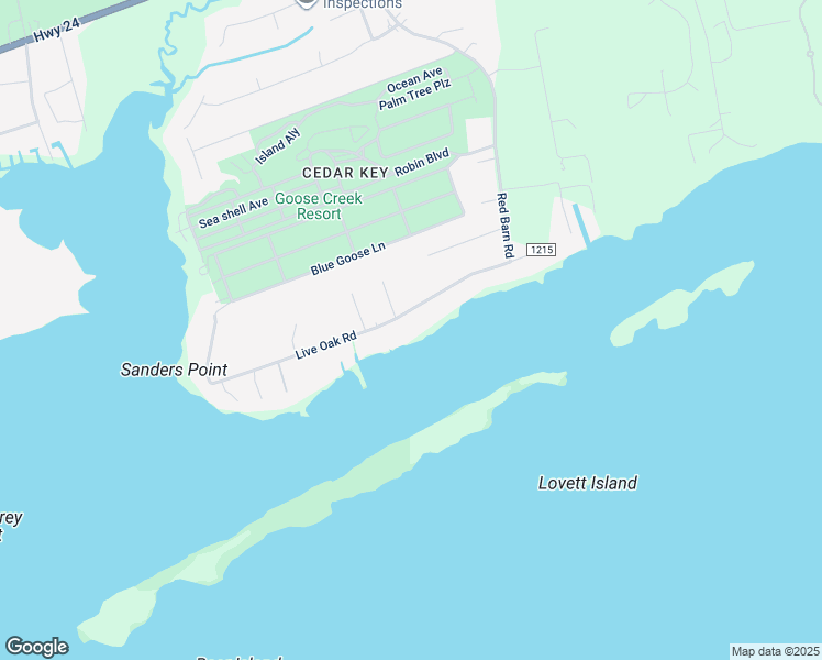 map of restaurants, bars, coffee shops, grocery stores, and more near 207 Live Oak Road in Newport