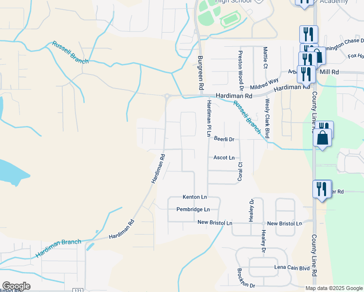 map of restaurants, bars, coffee shops, grocery stores, and more near 216 Brighton Park Way in Madison