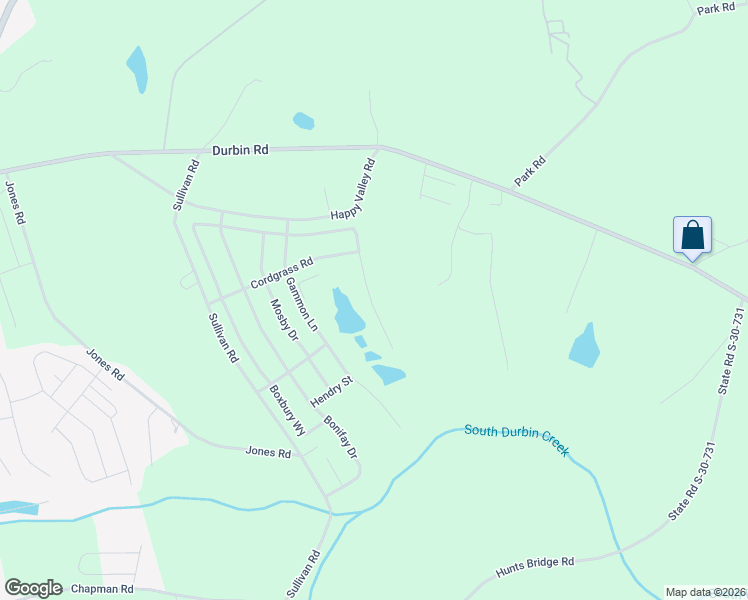 map of restaurants, bars, coffee shops, grocery stores, and more near Flight Park Road in Fountain Inn