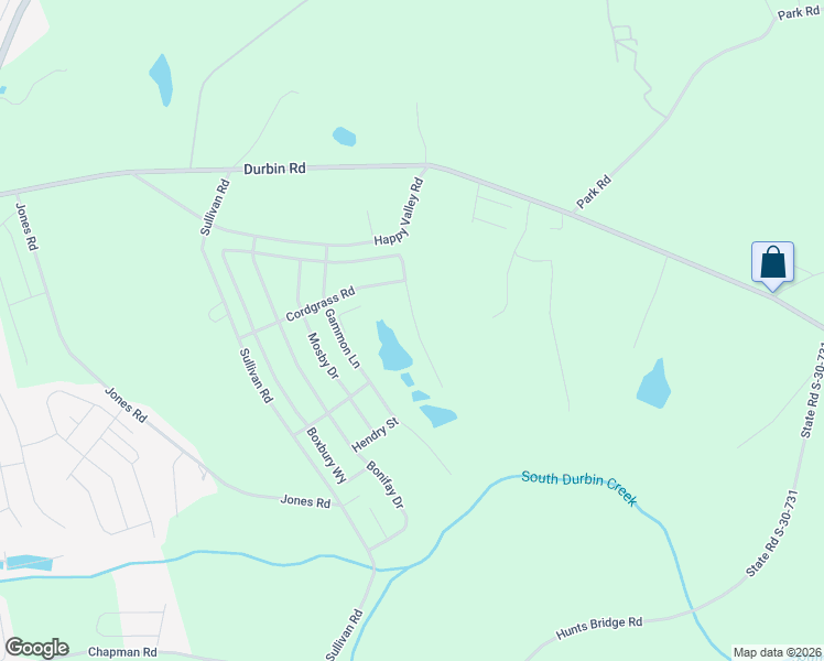 map of restaurants, bars, coffee shops, grocery stores, and more near Flight Park Road in Fountain Inn