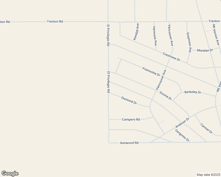 map of restaurants, bars, coffee shops, grocery stores, and more near El Privilegio Road in San Bernardino County