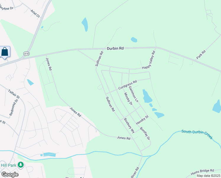 map of restaurants, bars, coffee shops, grocery stores, and more near 37 Hue Circle in Fountain Inn