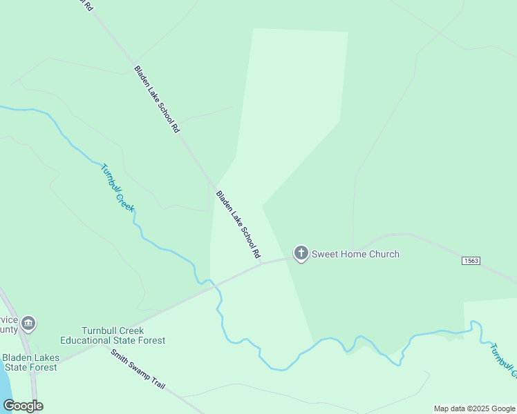 map of restaurants, bars, coffee shops, grocery stores, and more near Bladen Lake School Road in Bladen County