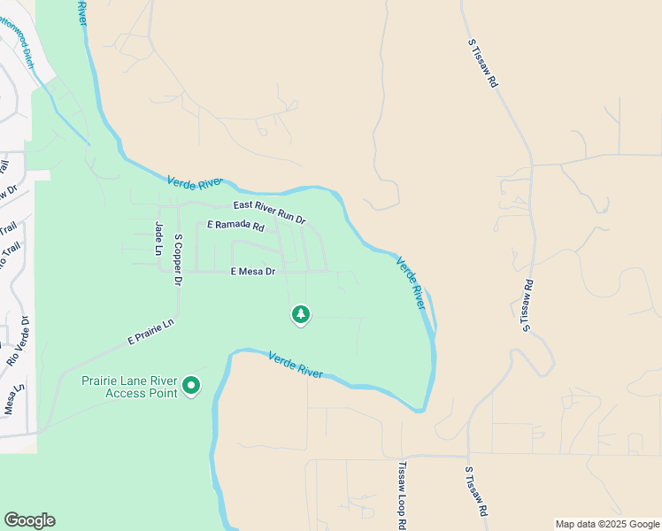map of restaurants, bars, coffee shops, grocery stores, and more near 6212 East River Run Drive in Cottonwood