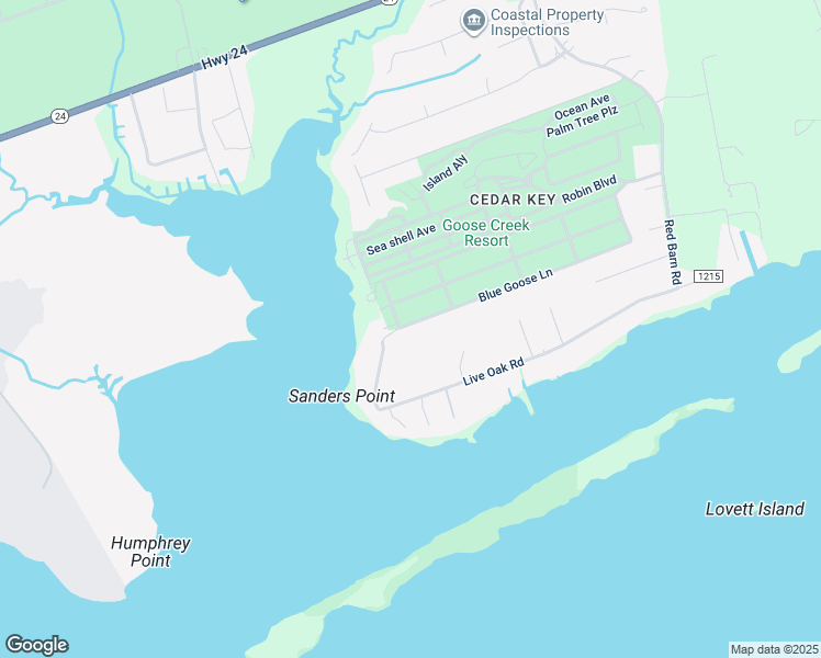 map of restaurants, bars, coffee shops, grocery stores, and more near 421 Blue Goose Lane in Newport