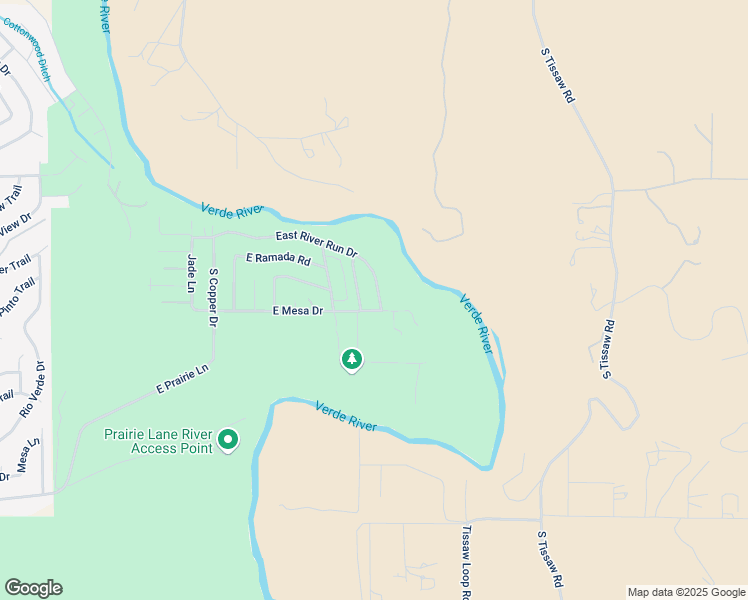 map of restaurants, bars, coffee shops, grocery stores, and more near 6212 East River Run Drive in Cottonwood