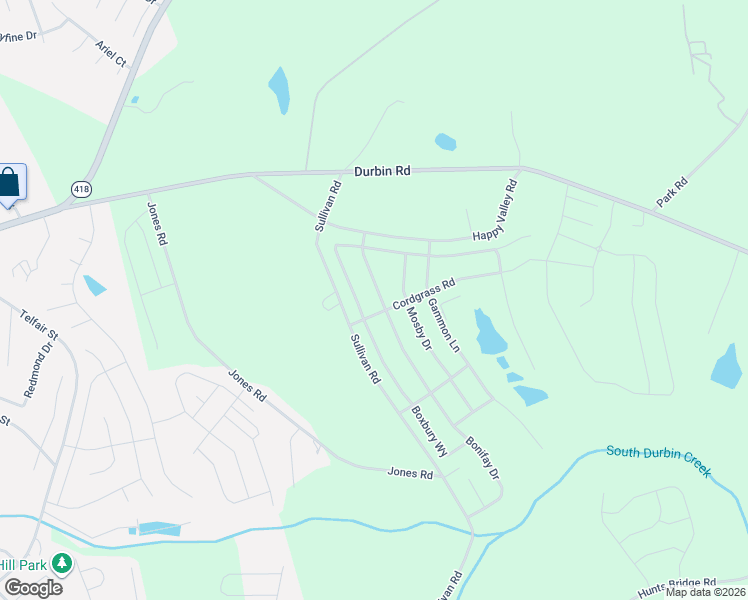 map of restaurants, bars, coffee shops, grocery stores, and more near 37 Hue Circle in Fountain Inn