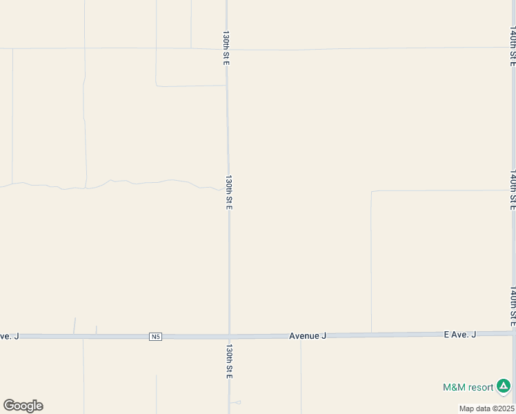 map of restaurants, bars, coffee shops, grocery stores, and more near 130th Street East in Los Angeles County