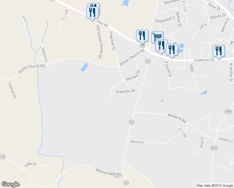 map of restaurants, bars, coffee shops, grocery stores, and more near 111 Elizabeth Drive in Piedmont