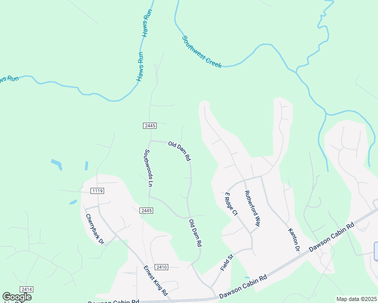 map of restaurants, bars, coffee shops, grocery stores, and more near 338 Old Dam Road in Jacksonville