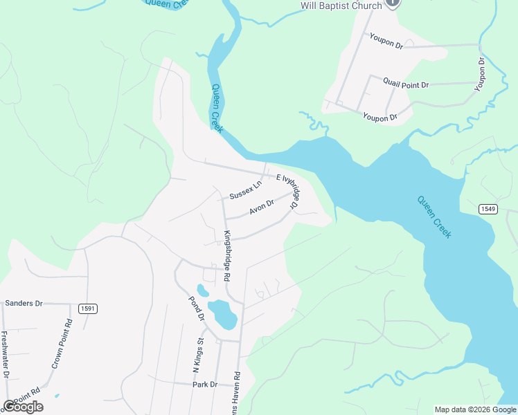 map of restaurants, bars, coffee shops, grocery stores, and more near 115 Avon Drive in Hubert