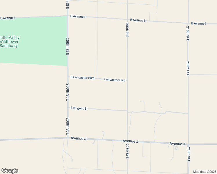 map of restaurants, bars, coffee shops, grocery stores, and more near 20232 East Lancaster Boulevard in Lancaster