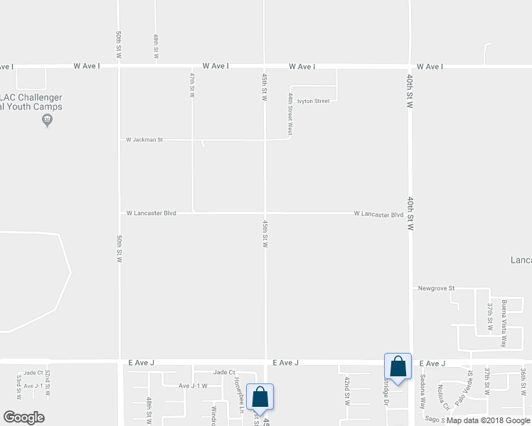 map of restaurants, bars, coffee shops, grocery stores, and more near 8000 West Lancaster Boulevard in Lancaster