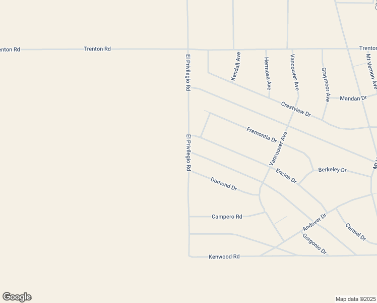 map of restaurants, bars, coffee shops, grocery stores, and more near El Privilegio Road in San Bernardino County