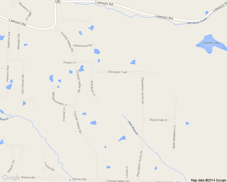 map of restaurants, bars, coffee shops, grocery stores, and more near 6200 Red Bud Lane in Little Rock