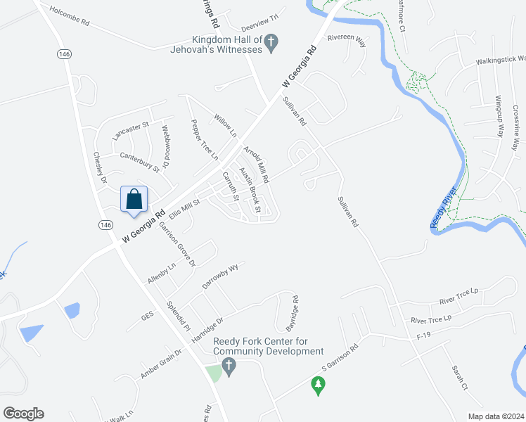 map of restaurants, bars, coffee shops, grocery stores, and more near 231 Austin Brook Street in Simpsonville
