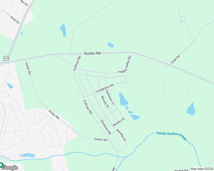 map of restaurants, bars, coffee shops, grocery stores, and more near Flight Park Road in Fountain Inn