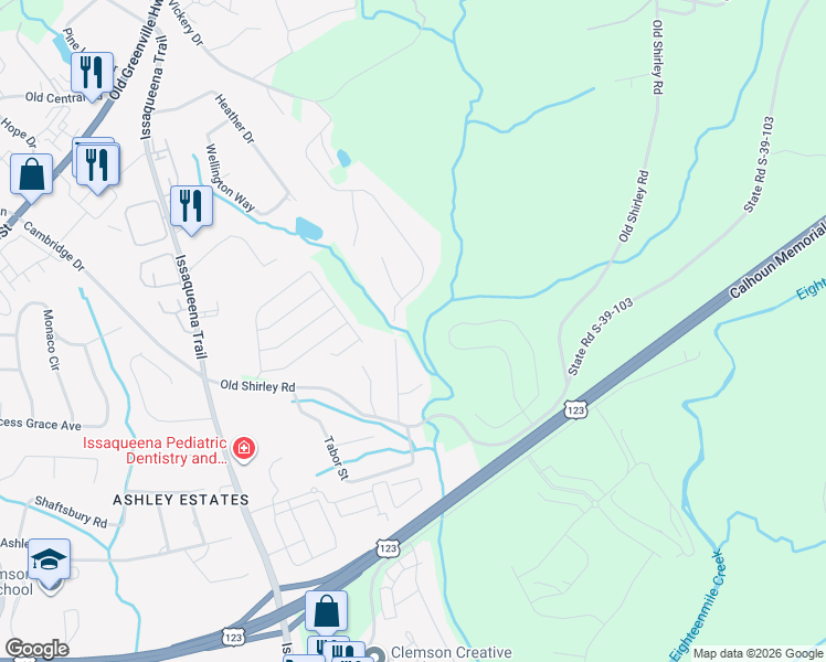 map of restaurants, bars, coffee shops, grocery stores, and more near 230-232 Lynwood Drive in Central