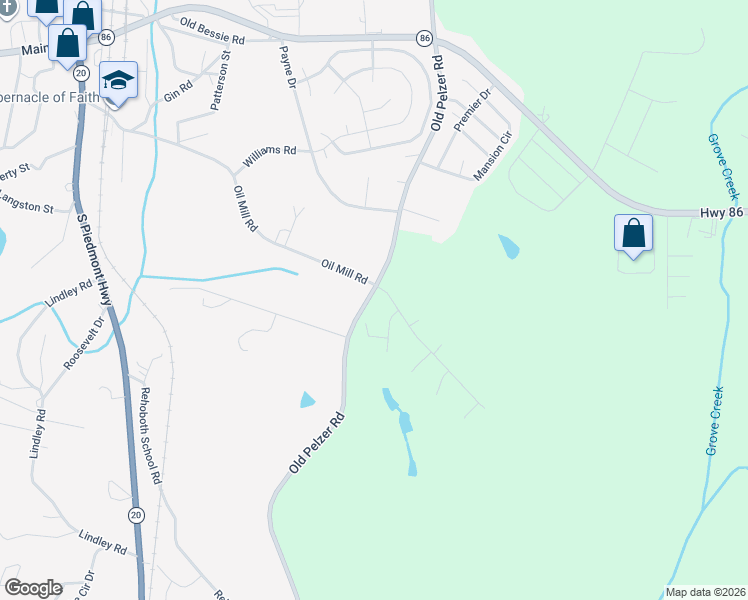 map of restaurants, bars, coffee shops, grocery stores, and more near 4 Waves Lane in Piedmont