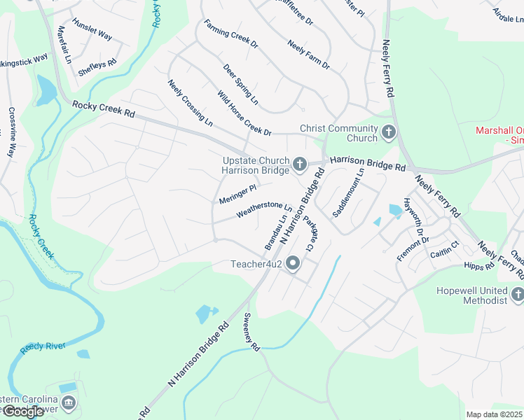 map of restaurants, bars, coffee shops, grocery stores, and more near 1 Amstar Court in Simpsonville