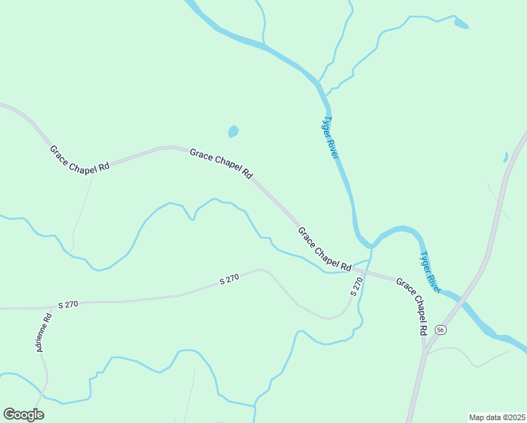 map of restaurants, bars, coffee shops, grocery stores, and more near 2550 Grace Chapel Road in Enoree