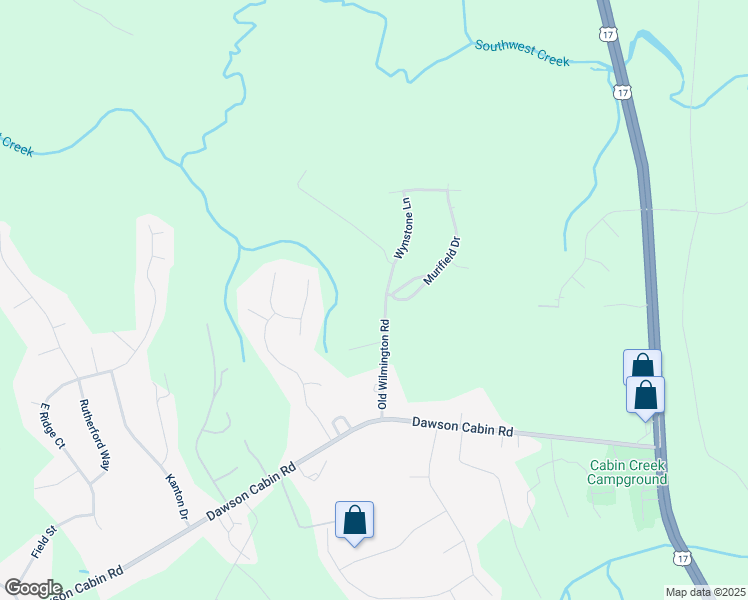 map of restaurants, bars, coffee shops, grocery stores, and more near 159 Old Wilmington Road in Jacksonville